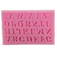Let'S Diy ABC Alphabet Silicone Cake Molds Non-Stick Fondant Sugar Jelly Jello Ice Lace Moulds