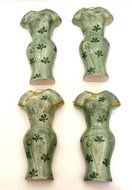 AD Trend "Italian Style" 28381 Radiators Humidifier, Ceramic, Green Dress Shape (Pack of 4)