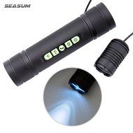 Bicycle bluetooth speakers - wireless speaker with led flashlight and 5200mAh power bank by SEASUM - waterproof...