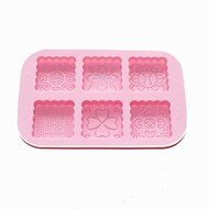 X-Haibei Square Chinese Knob Mooncake Chocolate Cake Gelatin Pan Silicone Soap Molds