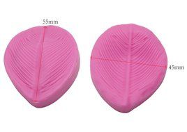 FOUR-C Fondant Tools Flower Blossom Silicone Veiners Molds Sugar Molds for Cupcake Decorating Color Pink