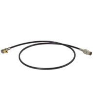 2 foot Black 3G/6G HD SDI Cable, Right-angle DIN 1.0/2.3 to Female BNC, Blue Jeans Cable brand