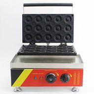 Open Kitchen NP-6 Commerical/Home Use 15pcs 110v 220v Electric Commercial 5cm Donut Doughnut Machine Maker Iron...