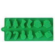 L.Store (R) Xmas Deco Silicone Mold Christmas Tree Snowman Santa Claus FDA Silicone Chocolate Cake Mold, Christmas...
