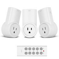 Etekcity Wireless Remote Control Electrical Outlet Switch for Household Appliances, White (Learning Code, 1Rx-... N6