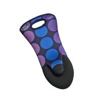 BUILT NY Sizzler Neoprene Oven Mitt, Plum Dot