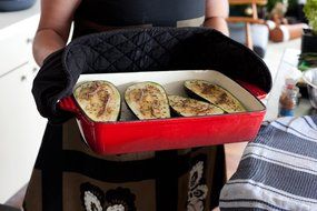 Shaffer-Berry Enameled Cast Iron Roasting Dish 13 Inch - Charcoal