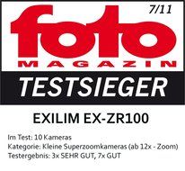 Casio High Speed Exilim Ex-zr100 Digital Camera White Ex-zr100we N4
