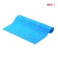 Texay(TM) 38.528.5cm Blue Silicone Fondant Cakes Beautiful Pattern Decorating Baking Mold DIY Cake Decoration...