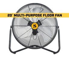 Soleaire FIRTANA-20X Multi Purpose High Velocity Floor Fan, 20" N5