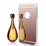 iPhone 7 Glass Mirror Case-Auroralove Silver Luxury Beauty Makeup Case Soft Slim Glass Mirror Case Rubberized... N3