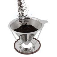 Nicelucky Pour Over Coffee Dripper, Stainless Steel Coffee Maker with Mesh Bottom - Drip Coffee Cone & Brewer... N3