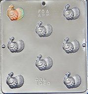 Turkey Piece Chocolate Candy Mold Thanksgiving 1020