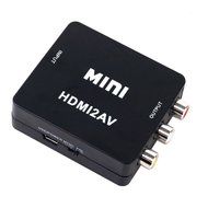ONSEMI HDMI to AV, Mini HDMI to 3RCA Composite Video AV Converter 1080P for PC Laptop Xbox PS3 TV STB VHS VCR... N11