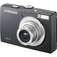 Samsung L200 10MP Digital Camera with 3x Optical Zoom (Black)