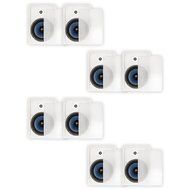 Blue Octave RW83 In Wall 8" Speakers 3 Way Home 3040 Watts New 4 Pair Pack RW83-4PR