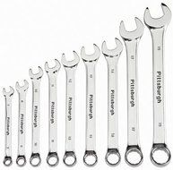Pittsburgh 9 Piece Metric Fully Polished Combination Wrench Set by Pittsburgh