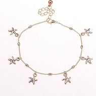 Charm Starfish Chain Anklet Women Gold Bracelet Barefoot Sandal Foot Jewelry N3