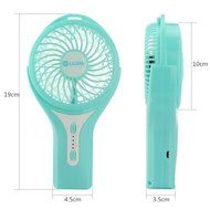 Security USB Mini Cooling Fan Hand Held Personal Fan and 2200MA Rechargable Lithium Battery Ventilador with Adjustable... N4