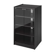 Sonax CR-2360 Cranley Wide Enclosed Component Stand, 21-Inch, Ravenwood Black N4
