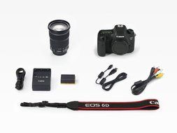 Canon EOS 6D 20.2 MP CMOS Digital SLR Camera (Body Only) with 32GB Memory Card, Extra Battery and Bag N19