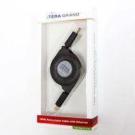 Tera Grand RETH-WH96-BK HDMI A Male to A Male Retractable Cable, 3-Feet N14