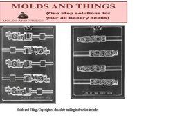 It&#039;s A Girl Lolly Chocolate Candy Mold, Baby Block Pretzel Chocolate Candy MoldWith &copy; Candy Making Instruction