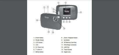Vivitar V46-WHT 5.1MP Digital Camera with 1.8 tft, Colors May Vary N8