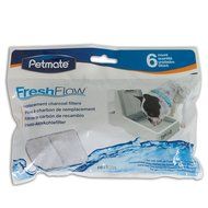 Petmate Fresh Flow Dog and Cat Filter Replacement for Deluxe Fountain, 6-Pack N2