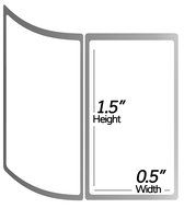 1 Inch Core - 1.5 x 0.5 Zebra Compatible Direct Thermal Labels 10 Rolls for Zebra Desktop Printer GC420d GC420t...