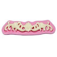 Sher Sculpted Chocolate Silicone Fondant Lace Sugarpaste Moulds Cake Decoration Tools Silicone Cake Border Mold