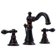 Kingston Brass FS1976ACL American Classic Widespread Lavatory Faucet with Brass/ABS Pop-Up, 5-5/16-Inch, Naples...
