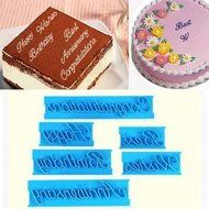 UR Bakeware Happy Birthday Letters Cake Cutter Embosser Biscuit Cookie Baking Molds N3