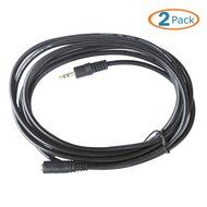 HTTX 3.5mm Stereo Aux Audio Extension Cable Slim Male to Female Type 24K Gold Plated Step Down Design Metal Connectors... N4