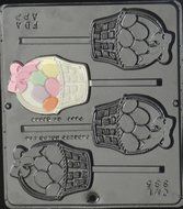 Easter Egg Basket Lollipop Chocolate Candy Mold Easter 885