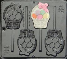 Easter Egg Basket Lollipop Chocolate Candy Mold Easter 885 N2