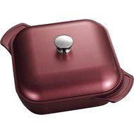 Tramontina Limited Editions Lyon Covered Square Roaster, 6-Quart, Garnet