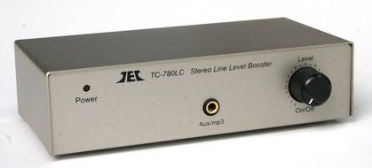 TCC TC-780LC SILVER Stereo Line Level Amp / Booster with iPod Jack