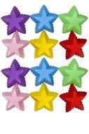 Silicone Primary Color Cupcake Liners - Assorted 3 Inch Star Shaped - 12 Pack - 3 inches