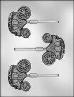 CK Products 3-Inch Coach Sucker Chocolate Mold