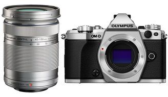 Olympus OM-D E-M5 Mark II (Black) Camera V207040BU000 + Olympus M. 40-150mm F4.0-5.6 R Zoom Lens for Olympus and... N21