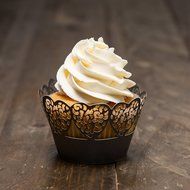 Bride Cupcake Wrappers x 100pcs in shimmering ivory white. 22 different wraps to make your wedding or birthday... N2