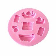 Yunko Baking Molds DOG DOGHOUSE BONE Mini Silicone Mold I Love Dogs Theme, Fondant Molds Sugar Craft Tools Chocolate... N3