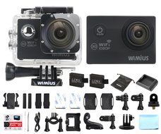 WiMiUS 2.0-inch WiFi 1080p 12MP Sports Action Camera Diving 98FT Waterproof Video Camera 170&deg; Wide-angle Action... N6