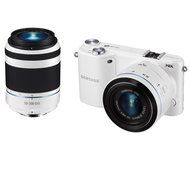 Samsung NX2000 20.3MP CMOS Smart WiFi Mirrorless Digital Camera with 20-50mm and 50-200mm Zoom Lens Bundle (Black) N22