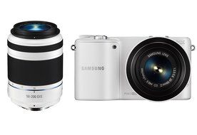 Samsung NX2000 20.3MP CMOS Smart WiFi Mirrorless Digital Camera with 20-50mm and 50-200mm Zoom Lens Bundle (Black) N24