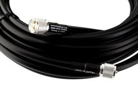 Times Microwave LMR400-PL259-UHF-25 Times Microwave LMR-400 Coax Ham or CB Radio Jumper Antenna UHF VHF HF Coax... N4