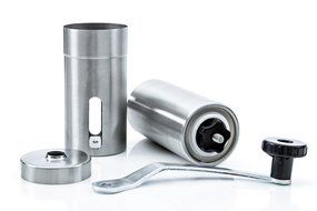 Easdaily Manual Coffee Grinder, Adjustable Ceramic Conical Burr, Protable Hand Crank Coffee Mill, Stainless Steel