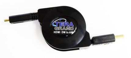 Tera Grand RETH-WH96-BK HDMI A Male to A Male Retractable Cable, 3-Feet N18