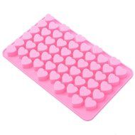 Fashionclubs Silicone Mini Heart Shape Chocolate/Fondant/Candy Mold,Ice Cube Mold